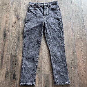 MADEWELL The Perfect Vintage Jean Womens Charcoal Wash High Rise Size 26